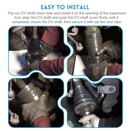2PCS CV Boot Repair Kit with Expander Tool and Clamps & 6 Cable Ties