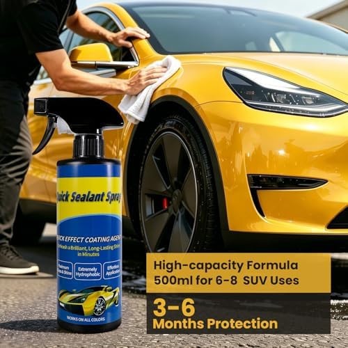 2 Pcs Ceramic Coating for Cars: Quick Effect Coating Agent for Maximum Gloss ...