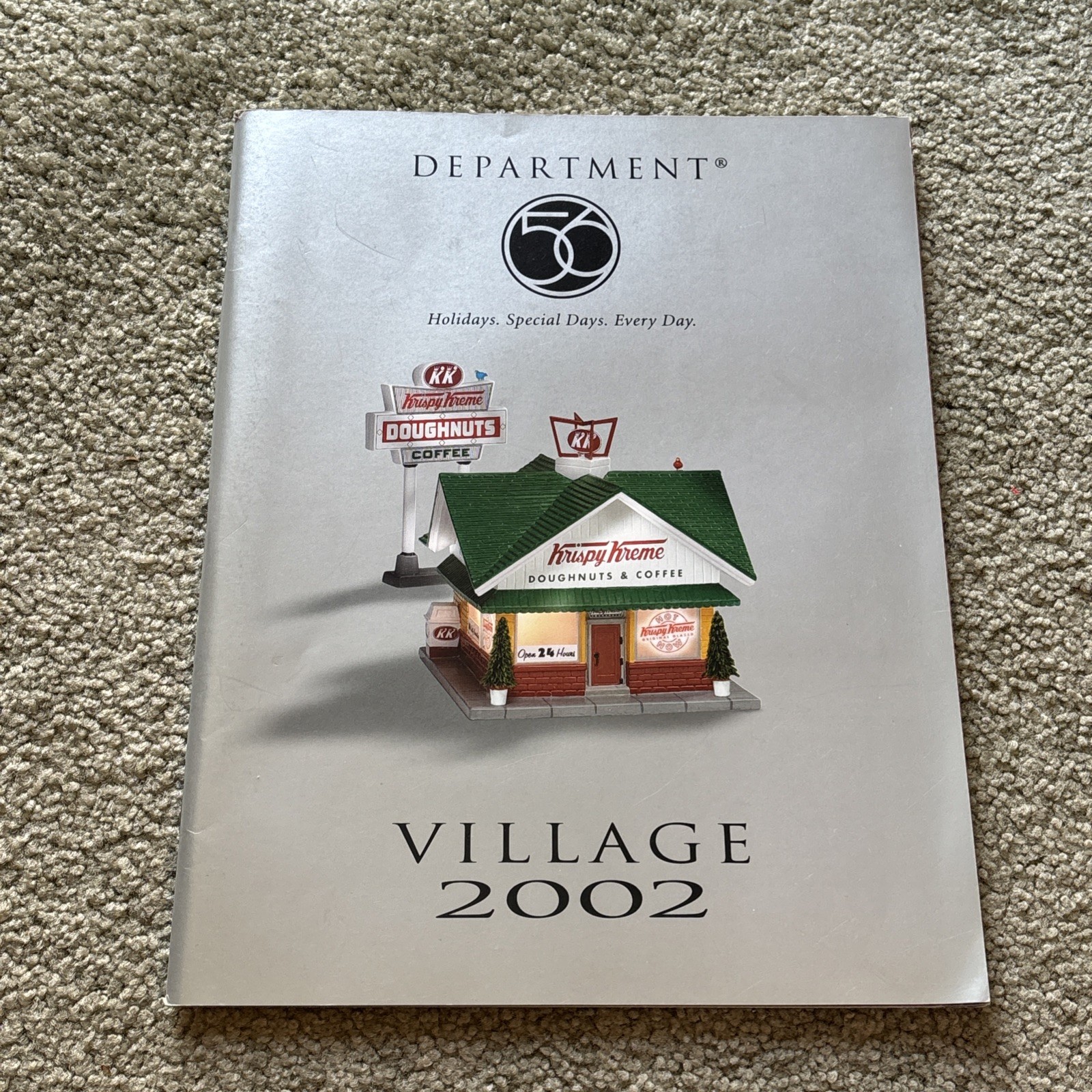 Vintage 2002 Department 56 Village Catalog Magazine Collectible Christmas Houses
