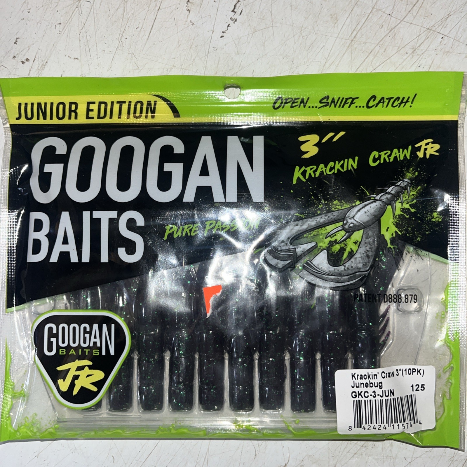 Googan Baits GKC-3-JUN Krackin' Craw 3", Junebug