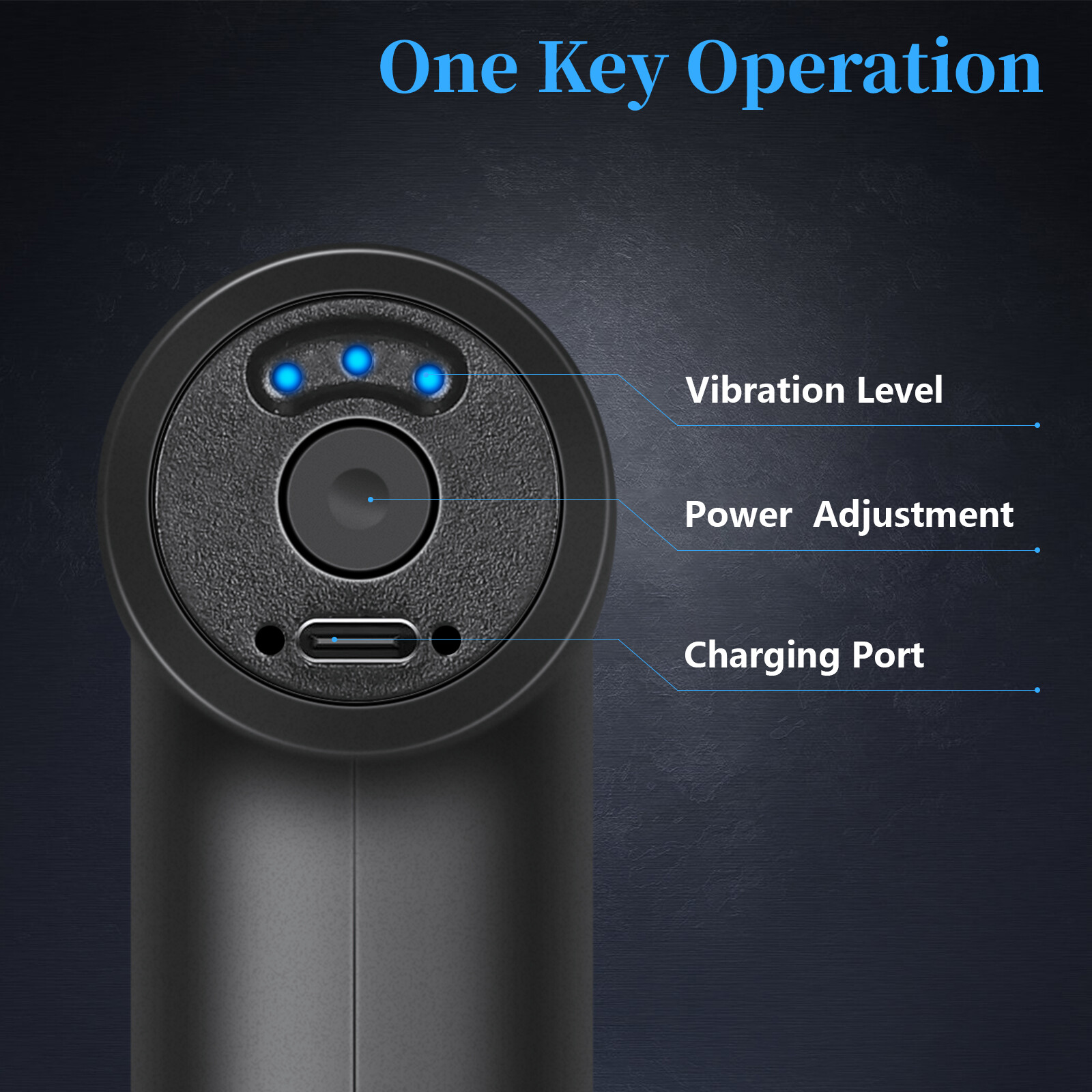 Mini Pocket-Sized Deep Tissue, Portable Percussion Massager Gun, USB Charging