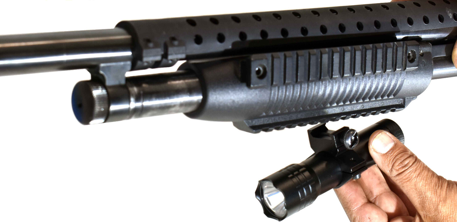 Benelli Model 4 Accessory tactical flashlight with pressure switch home defense