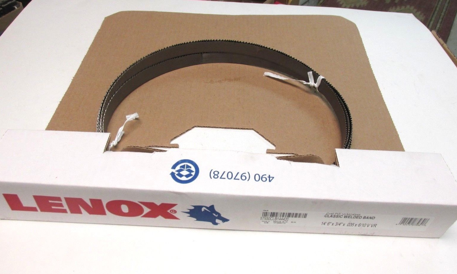 NIB Lenox Classic Welded Band 14' 6" X 3/4" X .035 Cat# 87930CLB144420.. UFG-101