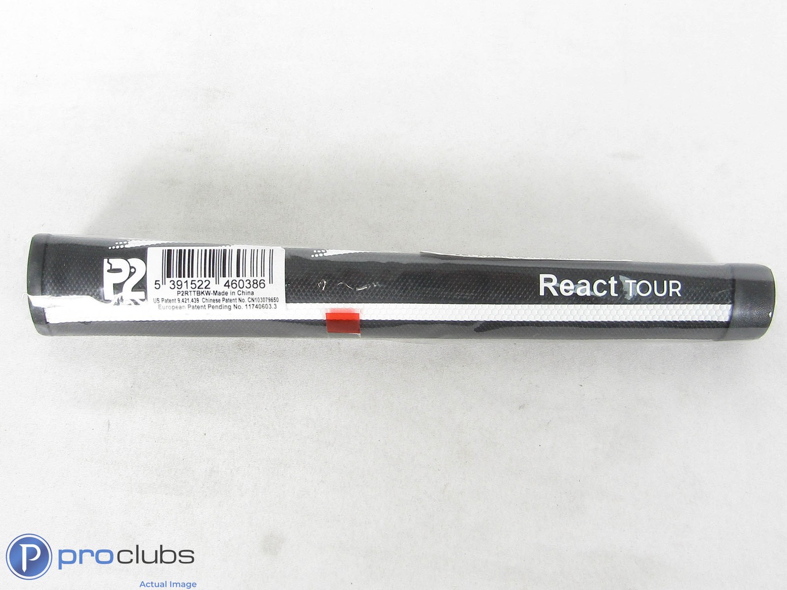 New! P2 Black/White React Tour Putter Grip - 508988