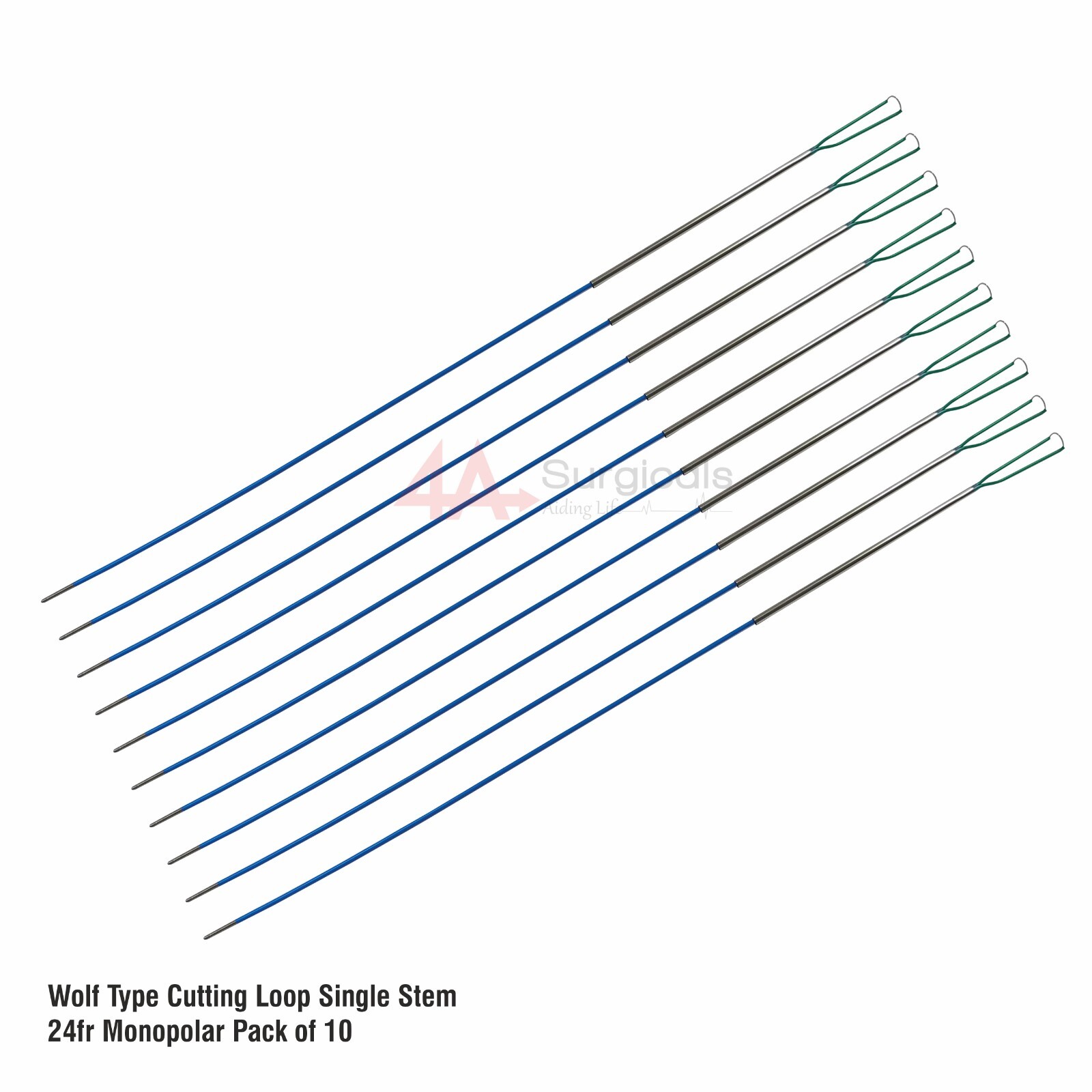 4A WOLF TYPE CUTTING LOOP SINGLE STEM 24Fr MONOPOLAR PACK OF 10