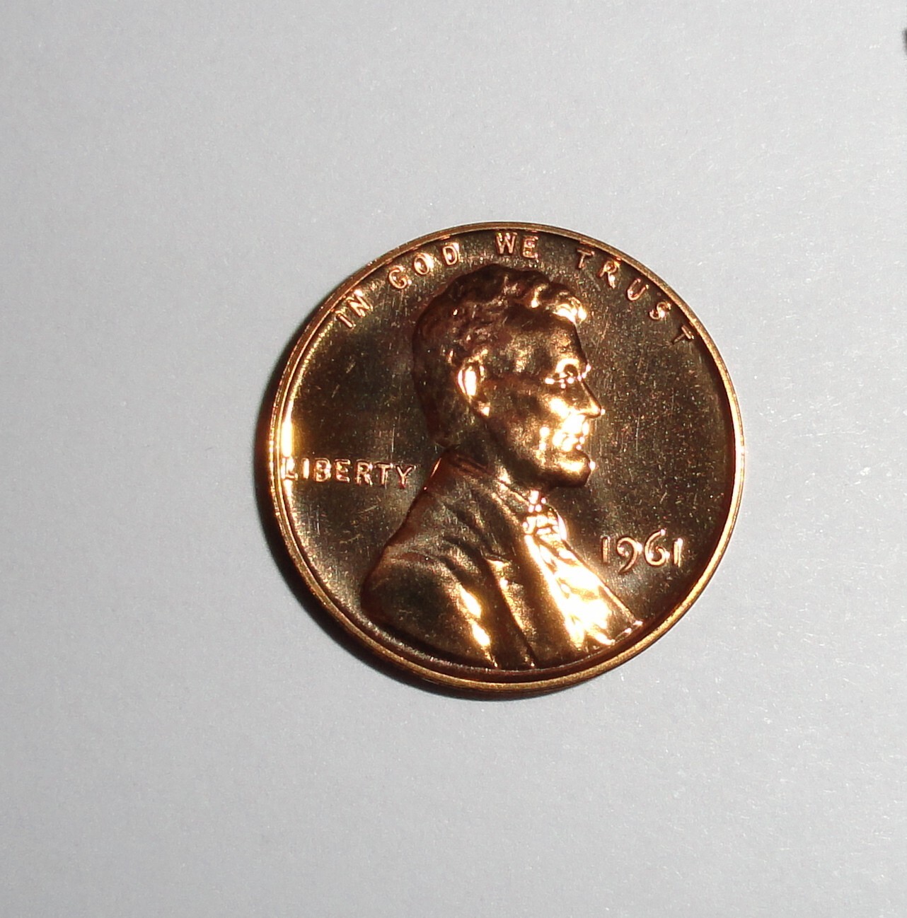 1961 GEM PROOF LINCOLN CENT NO CARBON SPOTS