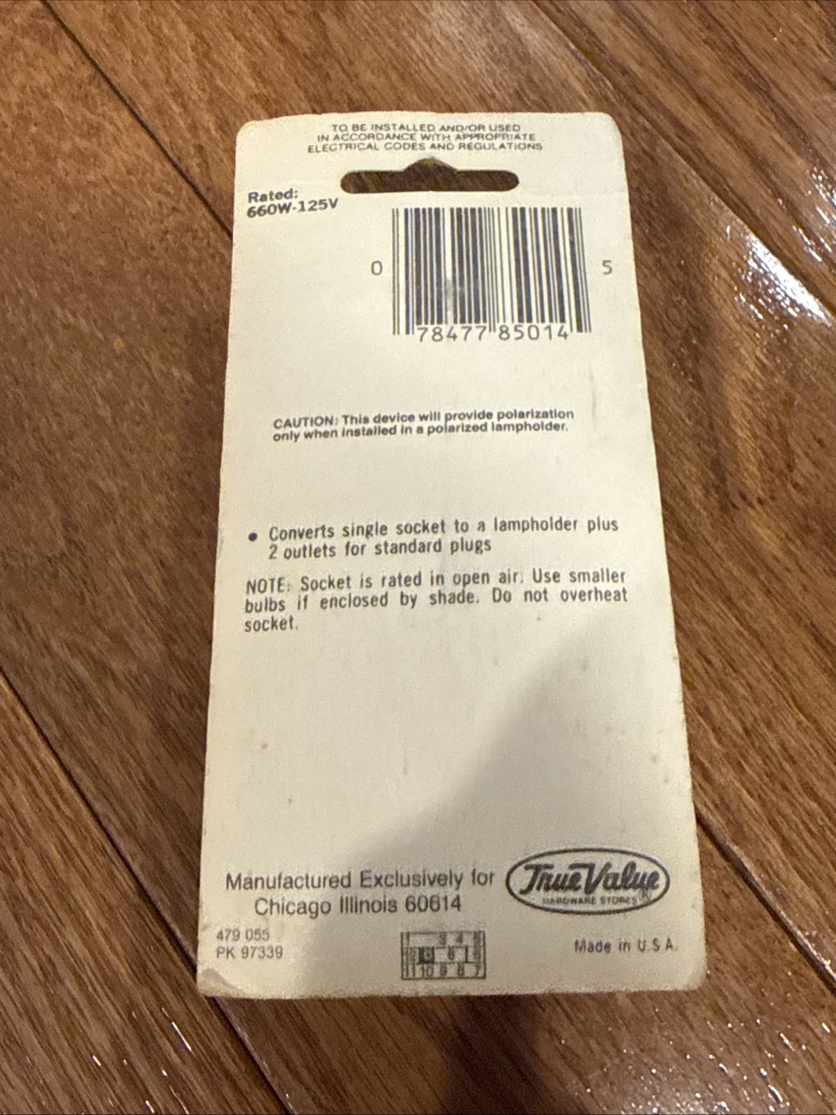 Master Electrician 2 Outlet Socket Adapter 479 055 CPB917M