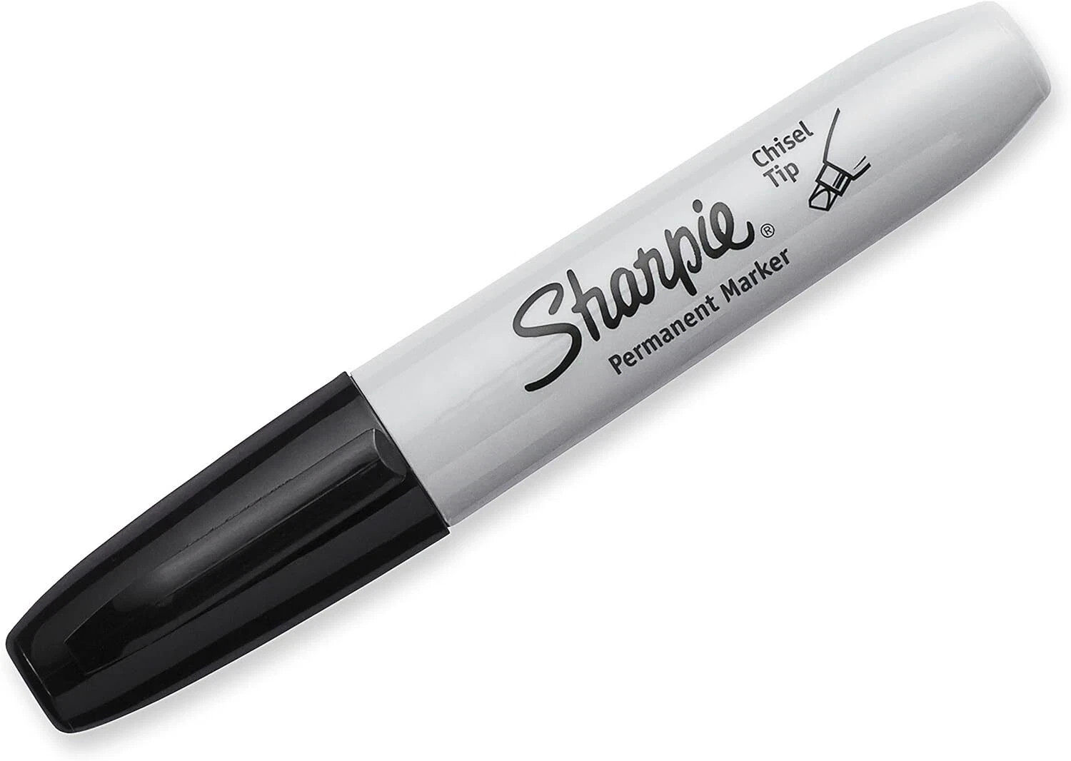 SHARPIE Permanent Markers, Chisel Tip, Black, 12 Count