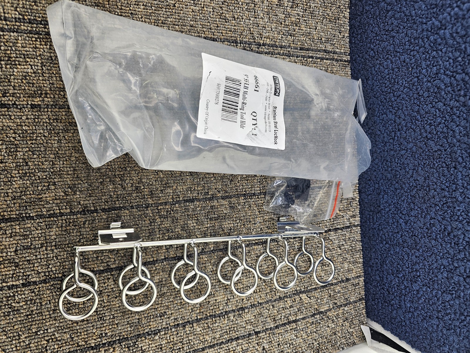 (QTY 2) Triton Products 66661: Stainless Steel Multi-Ring Tool Holder 9inch-W