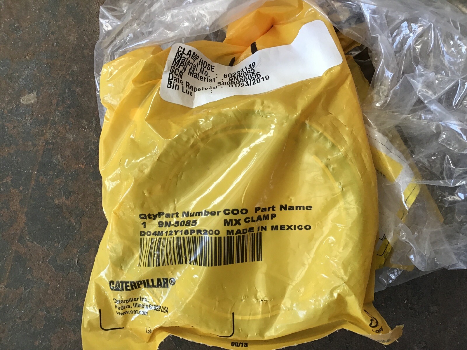 NEW Caterpillar 9N-5085 or 9N5085 CLAMP