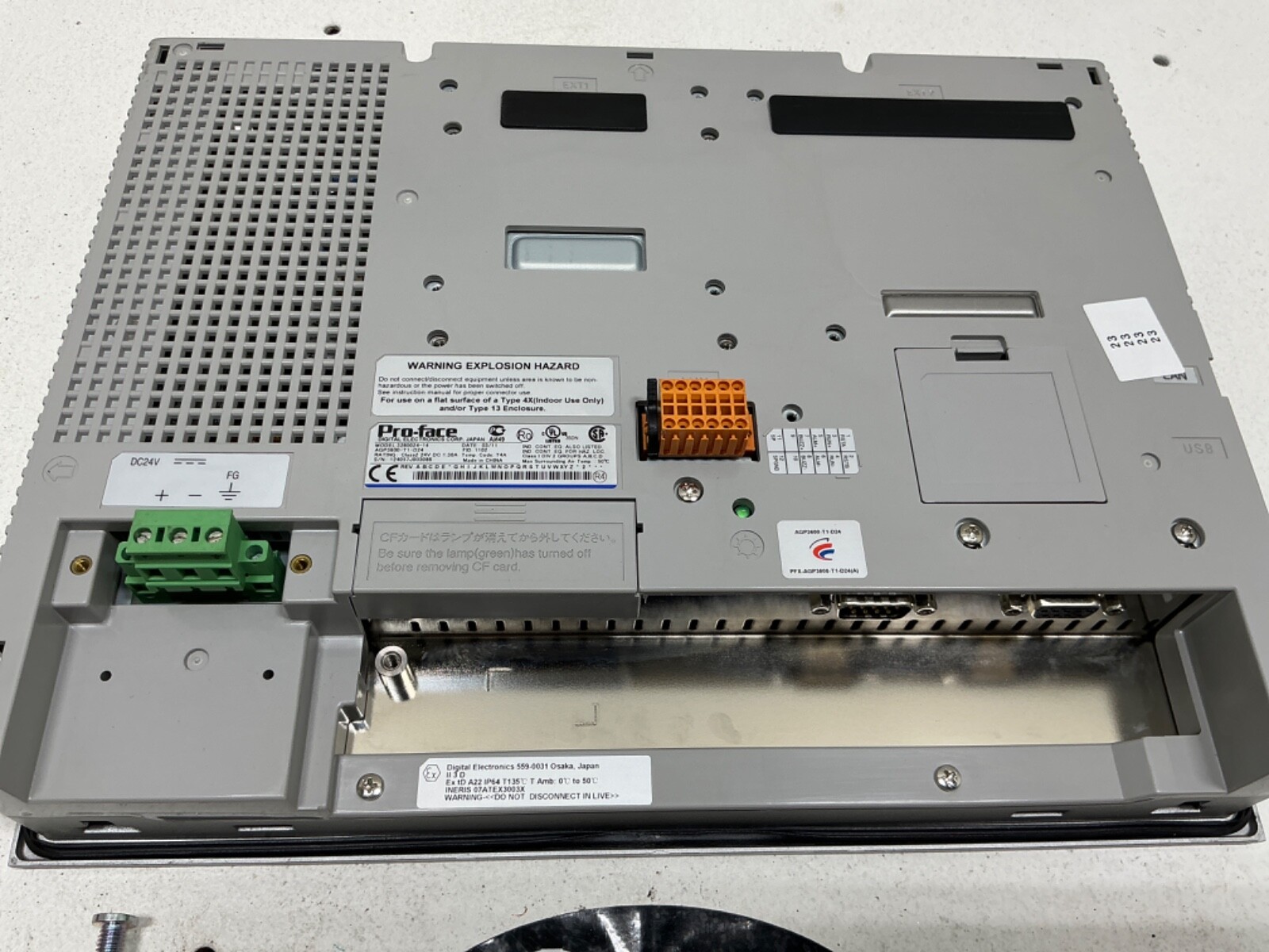 PRO-FACE AGP3600-T1-D24 TOUCHSCREEN OPERATOR INTERFACE
