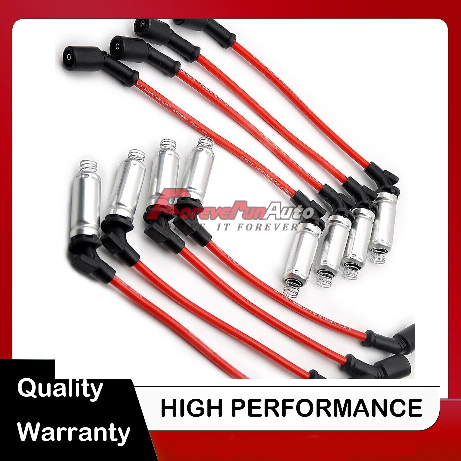 Spark Plug Wires For CHEVY Silverado 1500-2500 99-06 LS1 VORTEC 4.8L 5.3L 6.0L