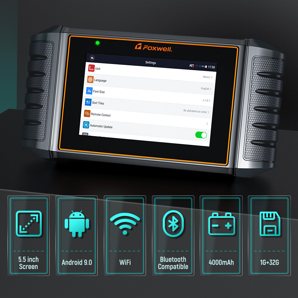 FOXWELL NT726 Full System OBD2 Scanner Diagnostic Tool DPF Regen Injector Coding
