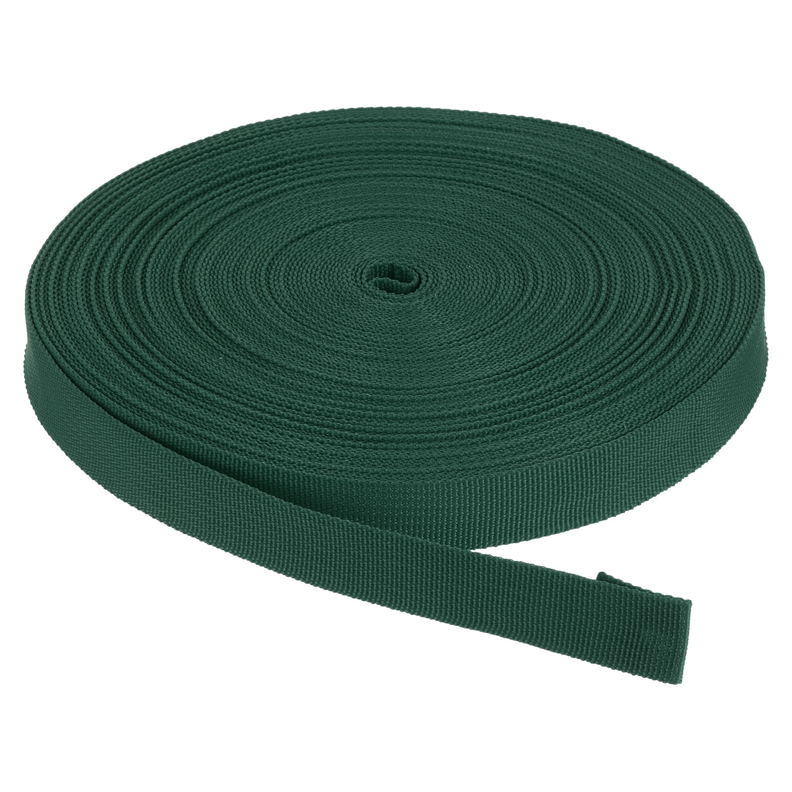 Nylon Webbing Strap 25 Yards 7/8" Polypropylene Lightweight Strap Dark Green