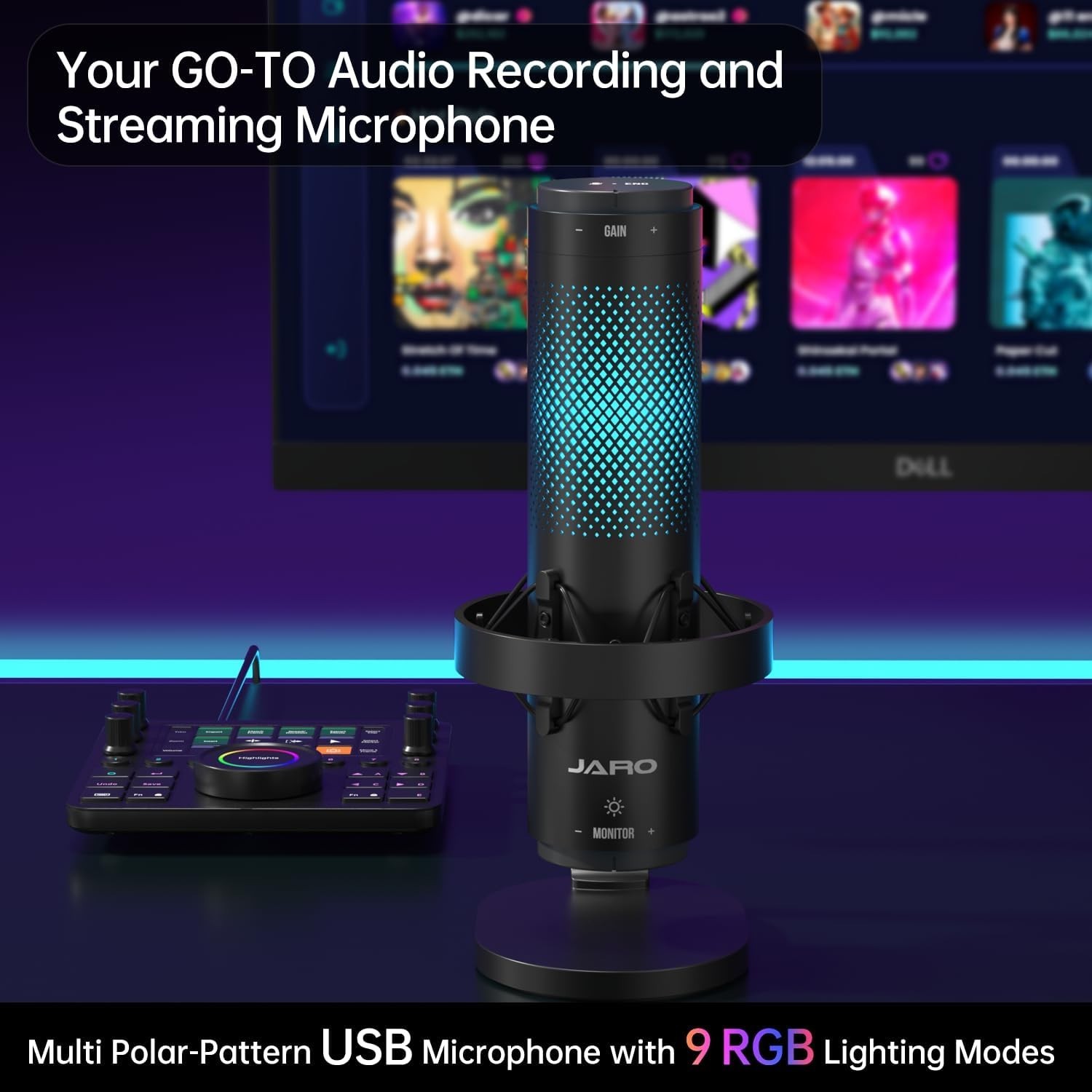 JARO USB Multi-Polar Pattern Condenser Microphone T35-3