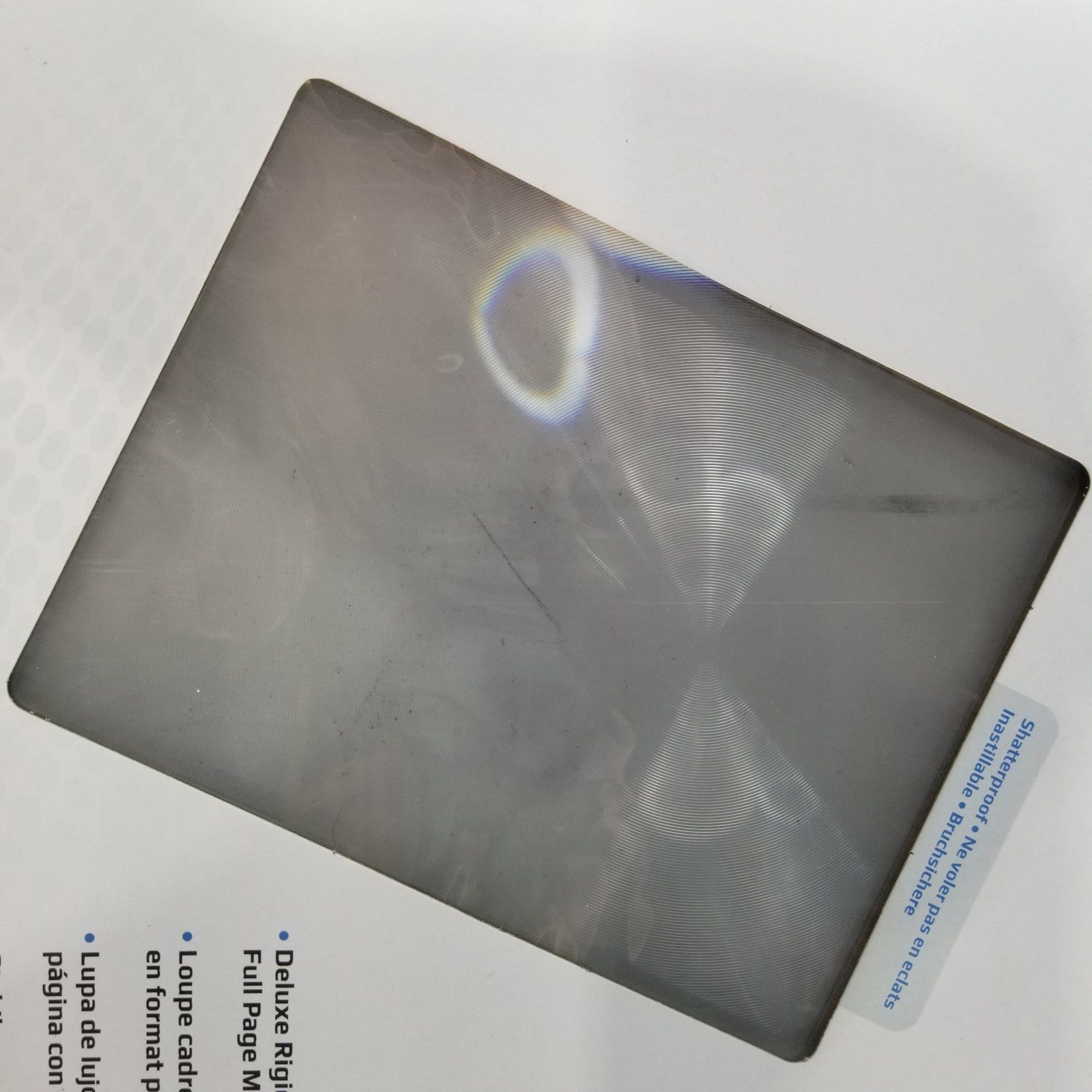 Carson Full Page Rigid 2X Magnifier Sheet 8.5"X11" Bible Scripture Document Read