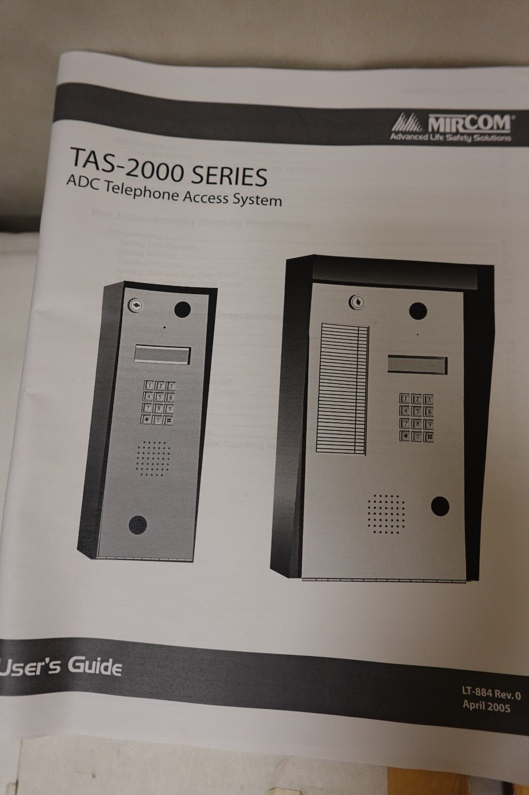 MIRCOM - PCB Board Assembly for TAS-2000 Series ADC Intercom ~ 1001-0060S