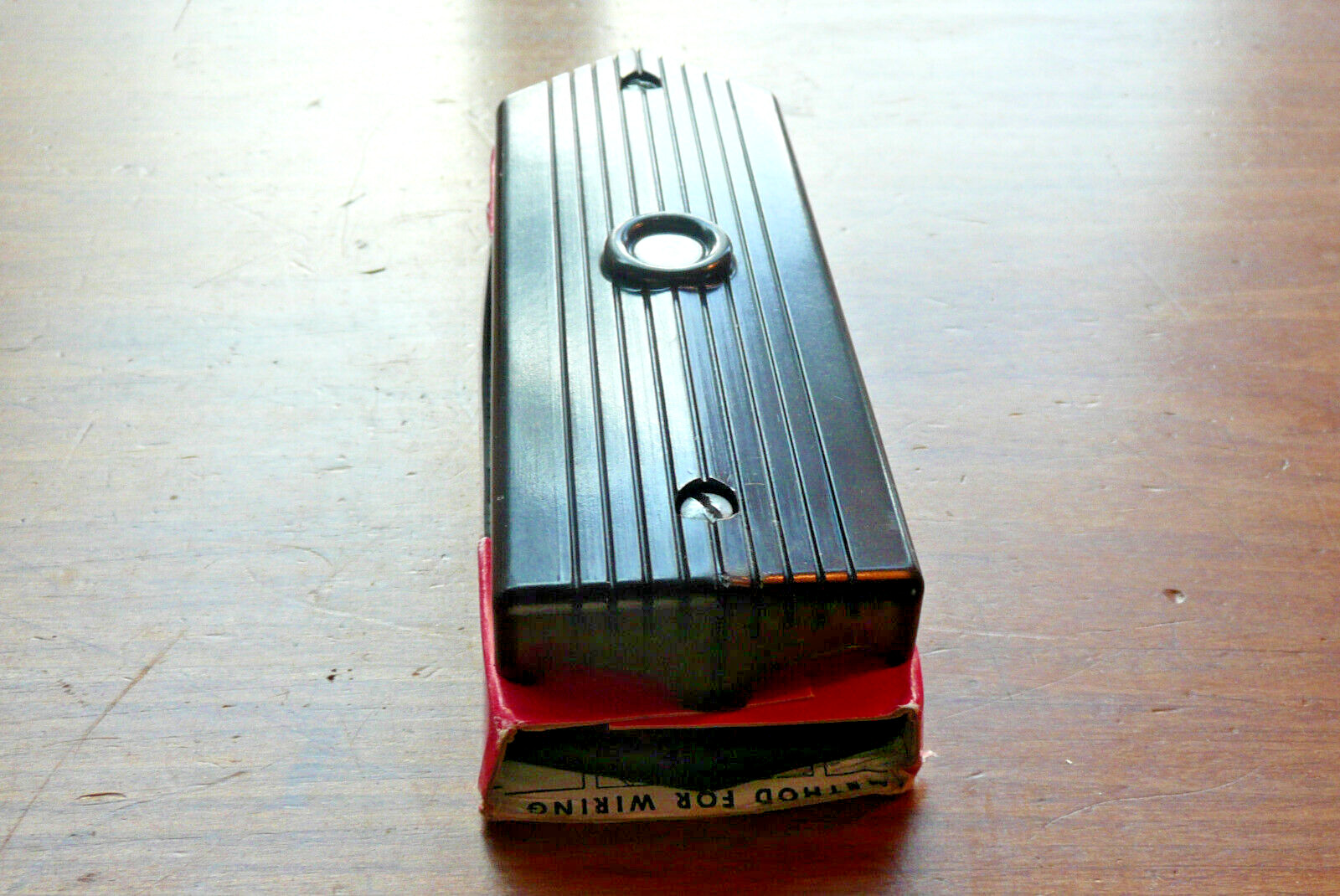 Vtg MONOWATT All In One Through Wiring Surface Mount Rosette Unit Bakelite NOS