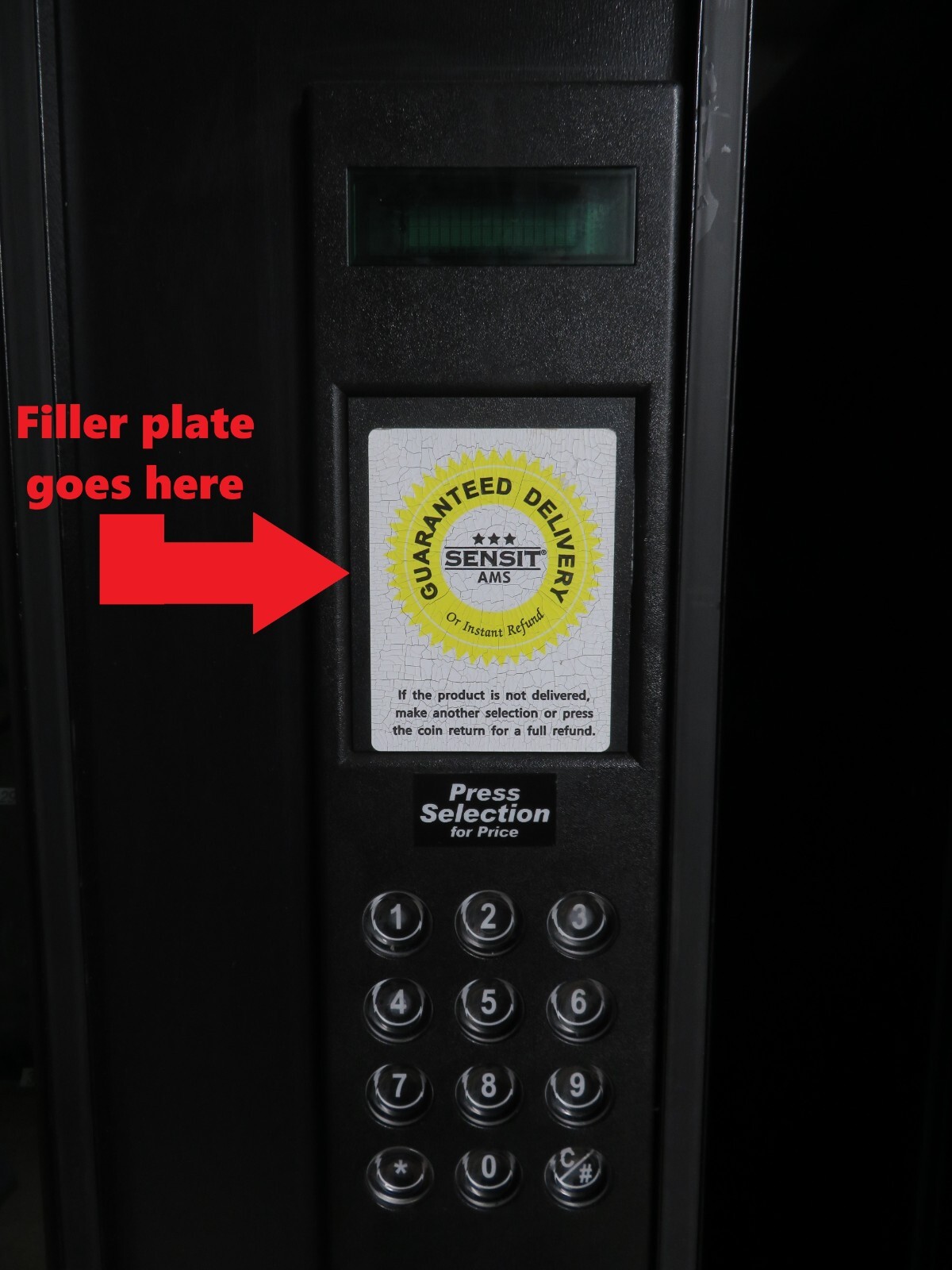 Validator Filler Plate Antenna Mount -Allows for Easier Card Reader Installation