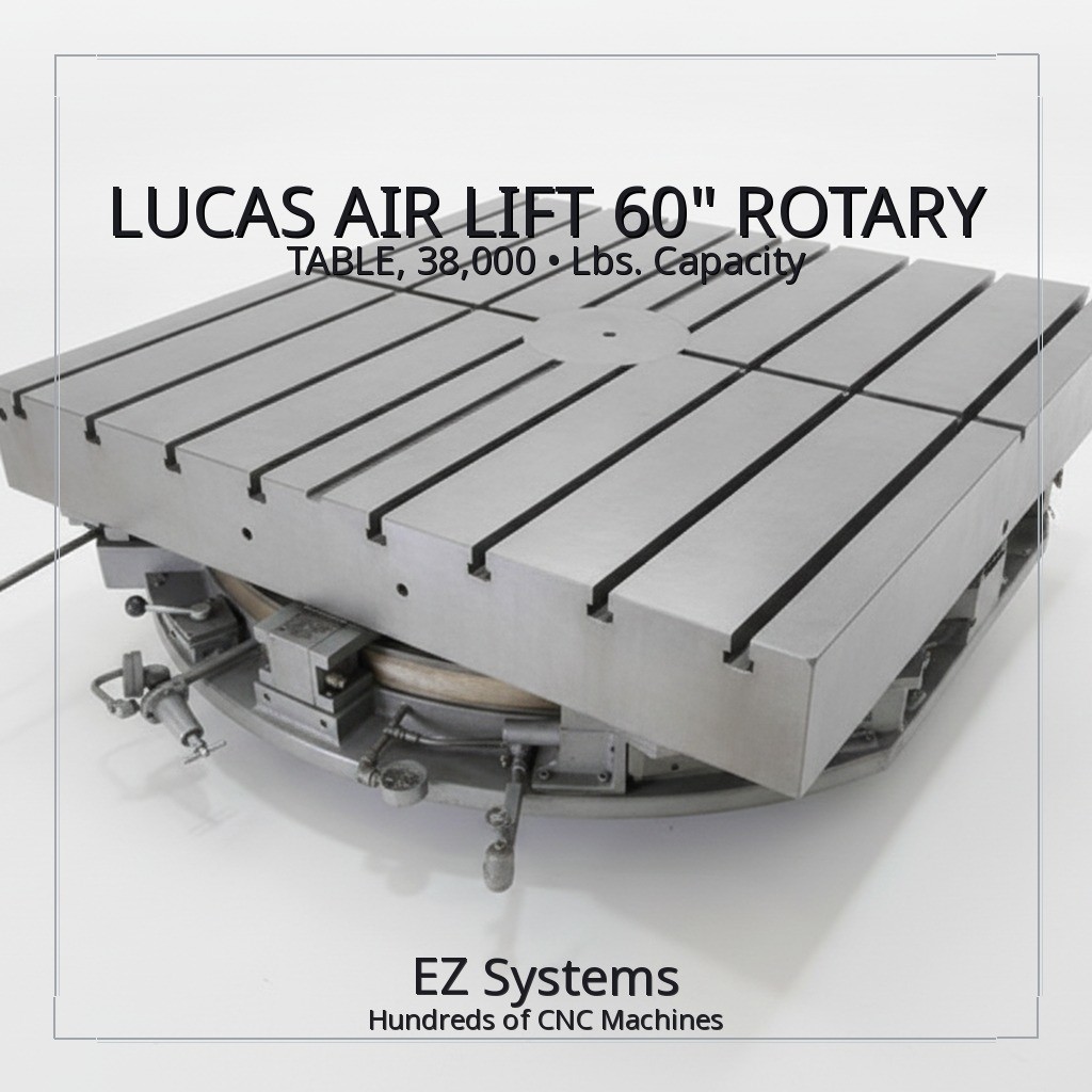 LUCAS AIR LIFT 60" ROTARY TABLE, 38,000 Lbs. Capacity