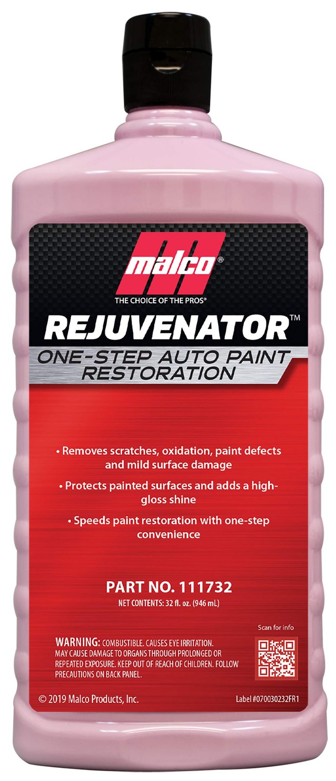 Malco Paint Rejuvenator - One Step Automotive Paint Restoration/clear