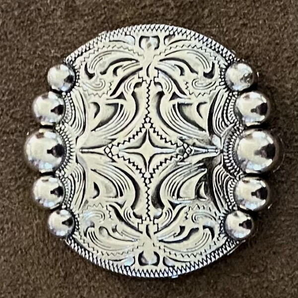 Five Berry Nickel Finish 1-1/2 Inch Concho CON448-I-NP