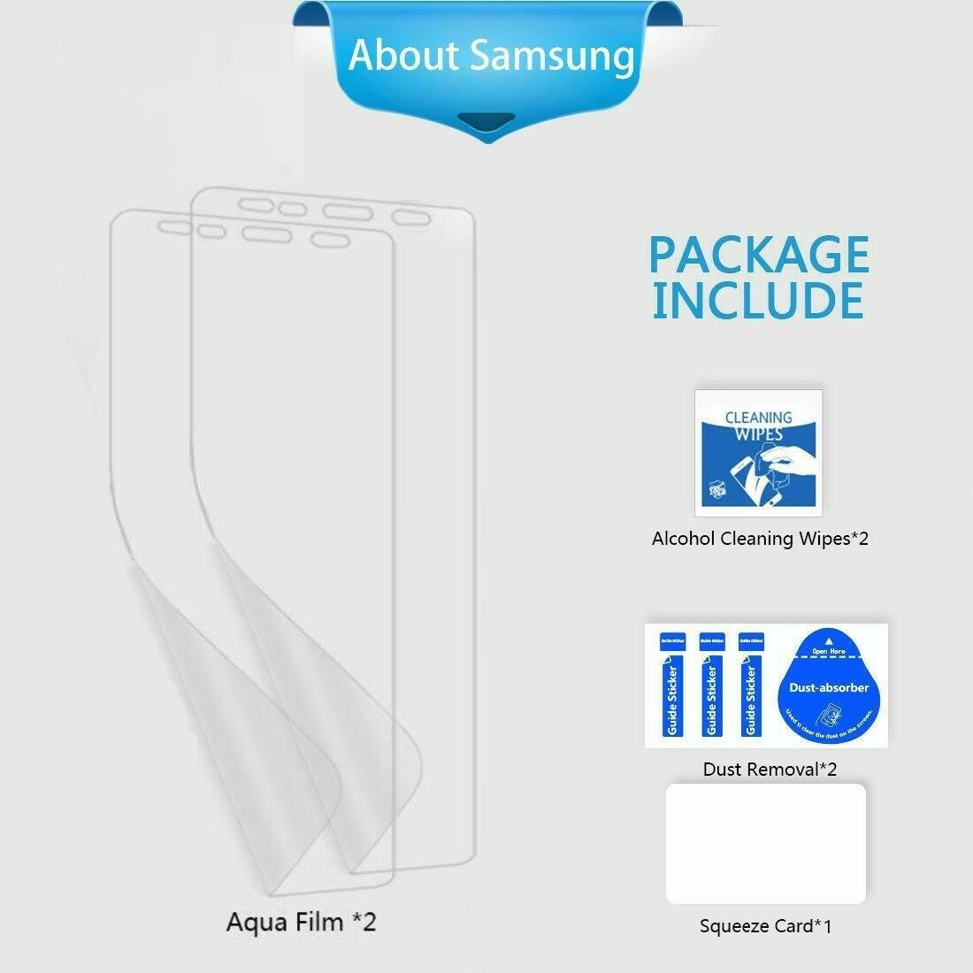 2-Pack HYDROGEL Screen Protector Samsung Galaxy S20 Ultra S10 S9 S8 Plus Note 20