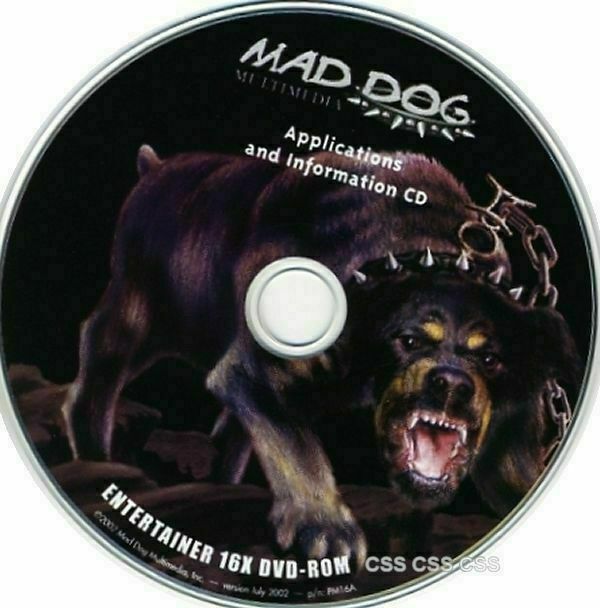 Mad Dog Multimedia Applications, Information CD Software Entertainer 16x DVD-ROM