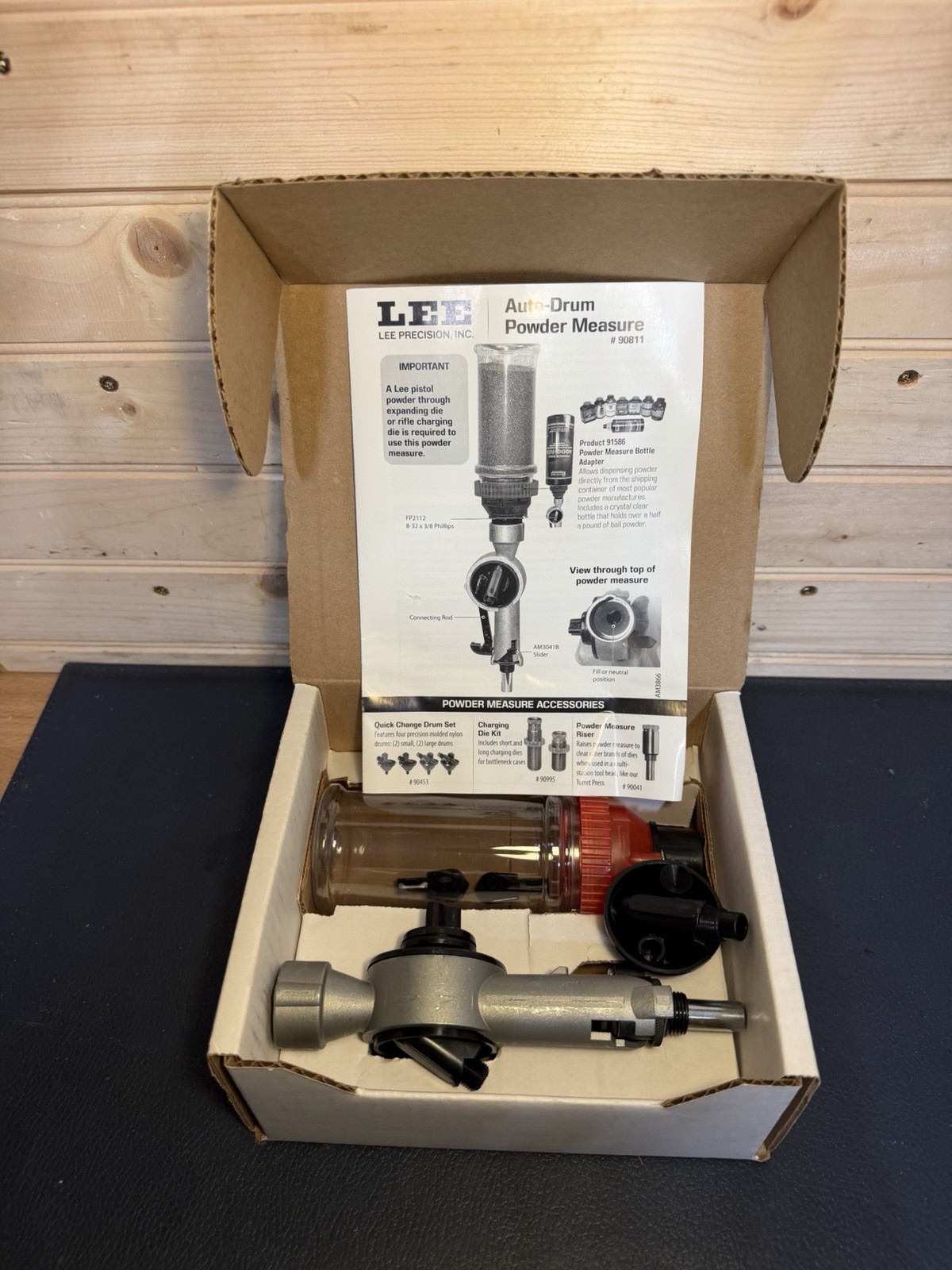 Lee Precision 90811 Auto-Drum Powder Measure New In Box