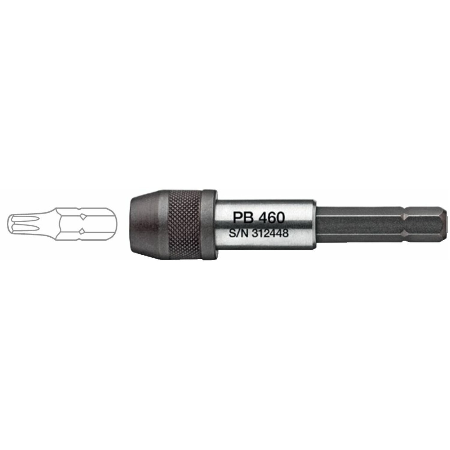 PB Swiss Tools PB 460 Safety Bit Holder, L - 63 mm, 1/4 Inch Drive
