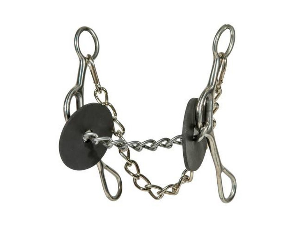 Brittany Pozzi Bit Chain Medium Gag Short Shank 5.5 Silver BPB-136