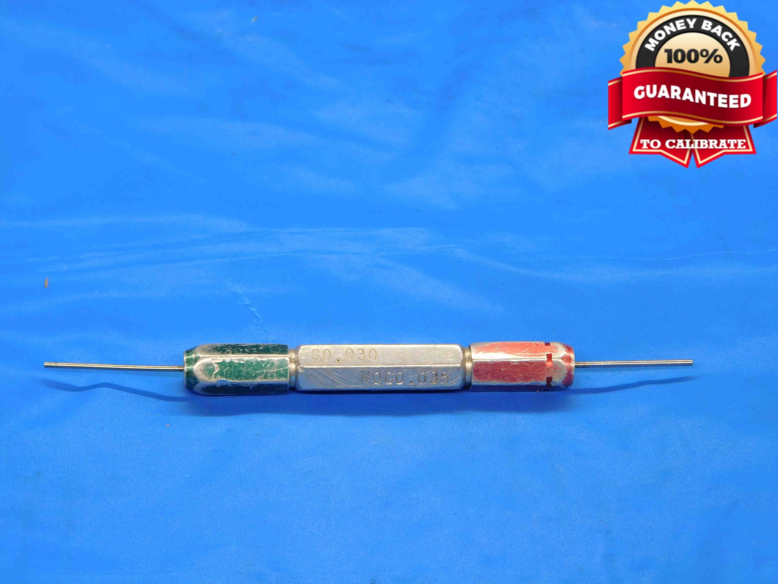 .0300 & .0350 CL Y PIN PLUG GAGE GO NO GO .0313 -.0013 1/32 1 mm .030 .035