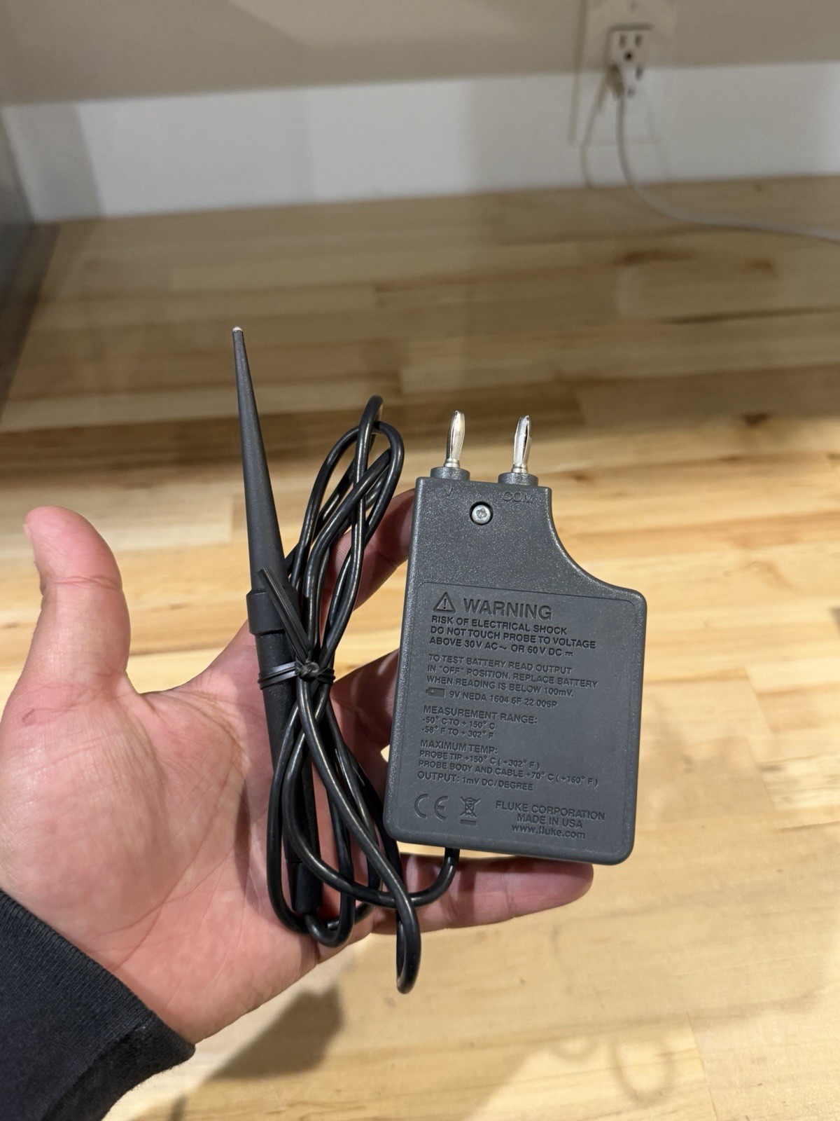 FLUKE 80T-150UA TEMPERATURE PROBE (TESTED) SHIPS FAST