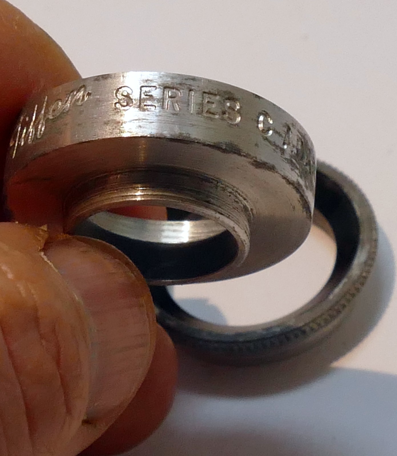 17mm Series C Tiffen Adapter Ring Series # BC Threaded w/ retaining ring