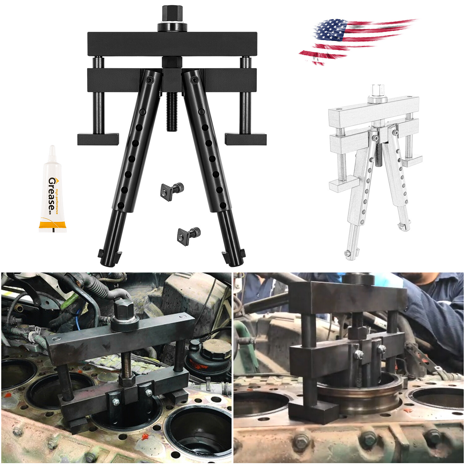 PT-6400-C Diesel Cylinder Liner Puller Tool for Caterpillar/Cummins/Volvo etc.