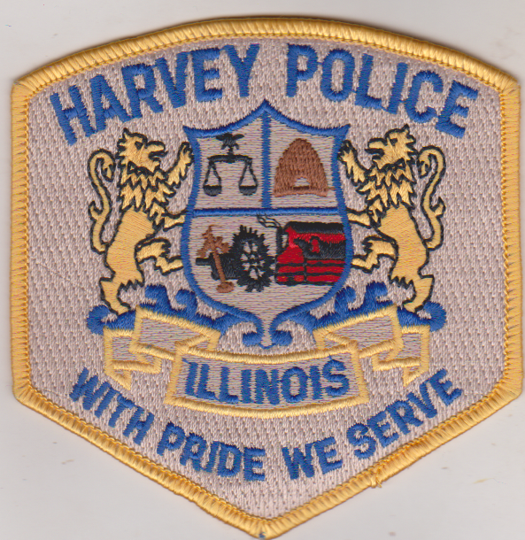 Harvey IL Police non shield shape patch