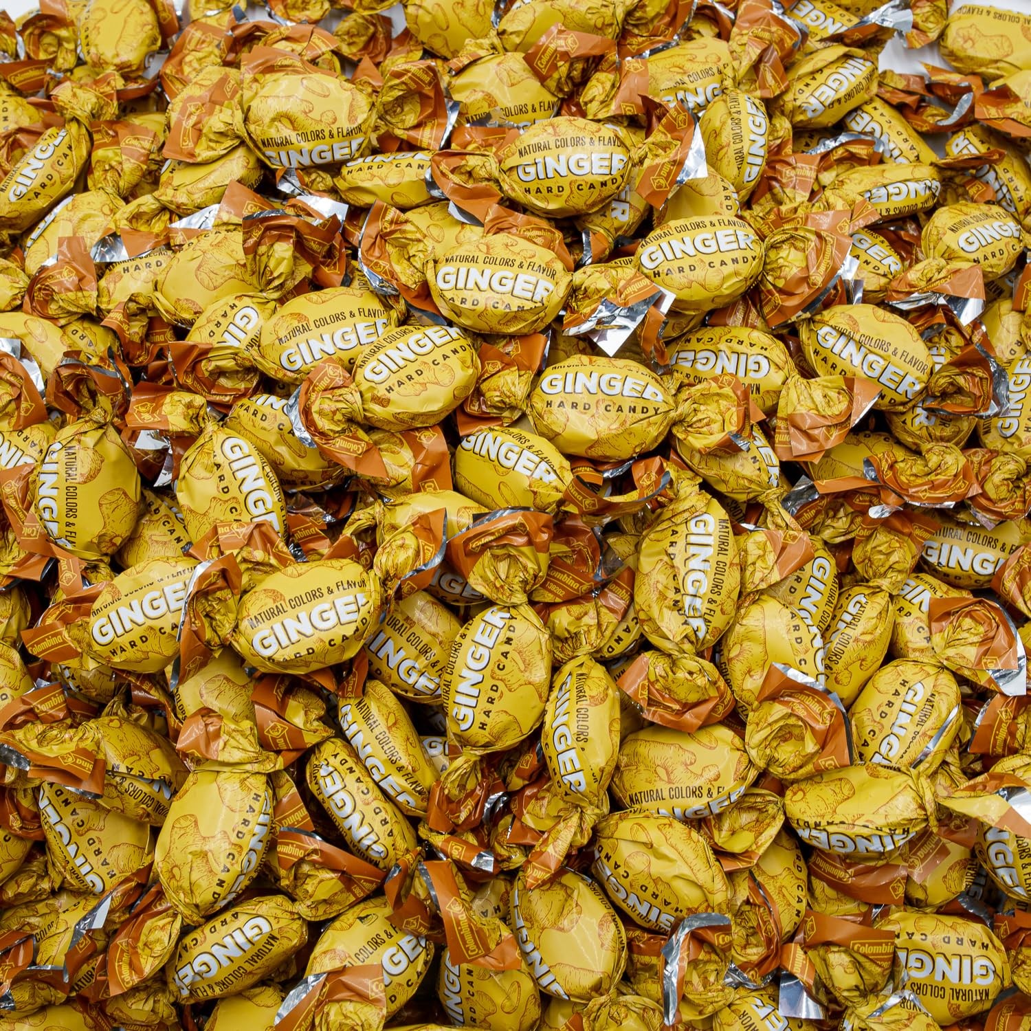GINGER Hard Candy for Nausea Relief 1 lb – Bulk Candies, Individually 1 pound