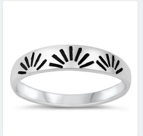 Sunrise sterling silver toe rings
