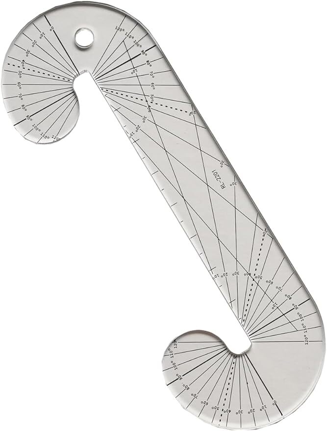 Angle Angel Quilting Template for longarm Sewing Machine 3/16"