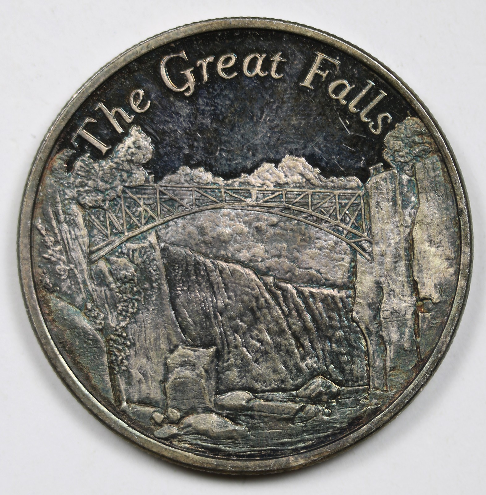 The Great Falls Karlan Environmental Services Inc Paterson 999 Silver Round 1 oz