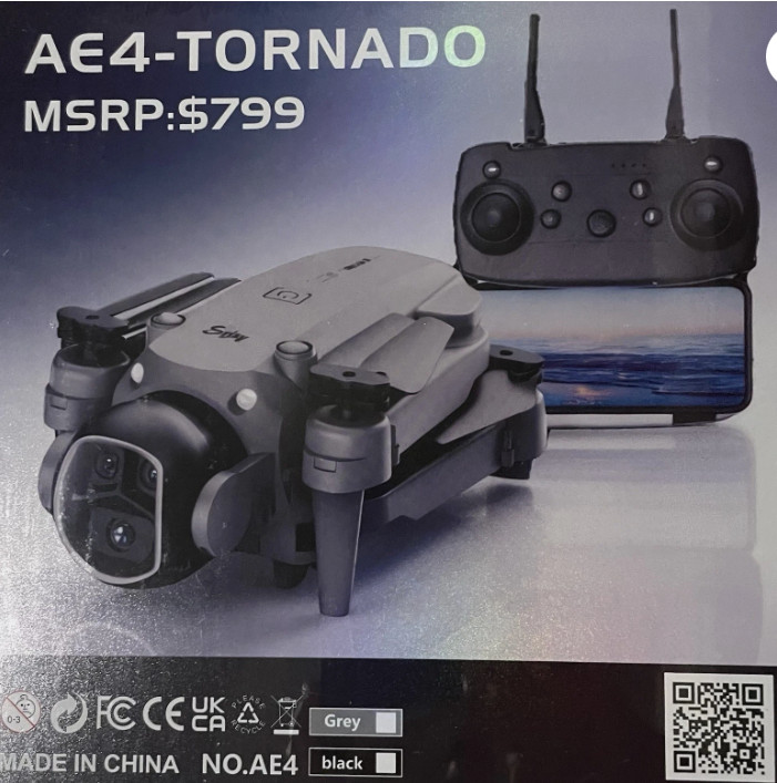 AE-4 Tornado Drone NWT MSRP $799