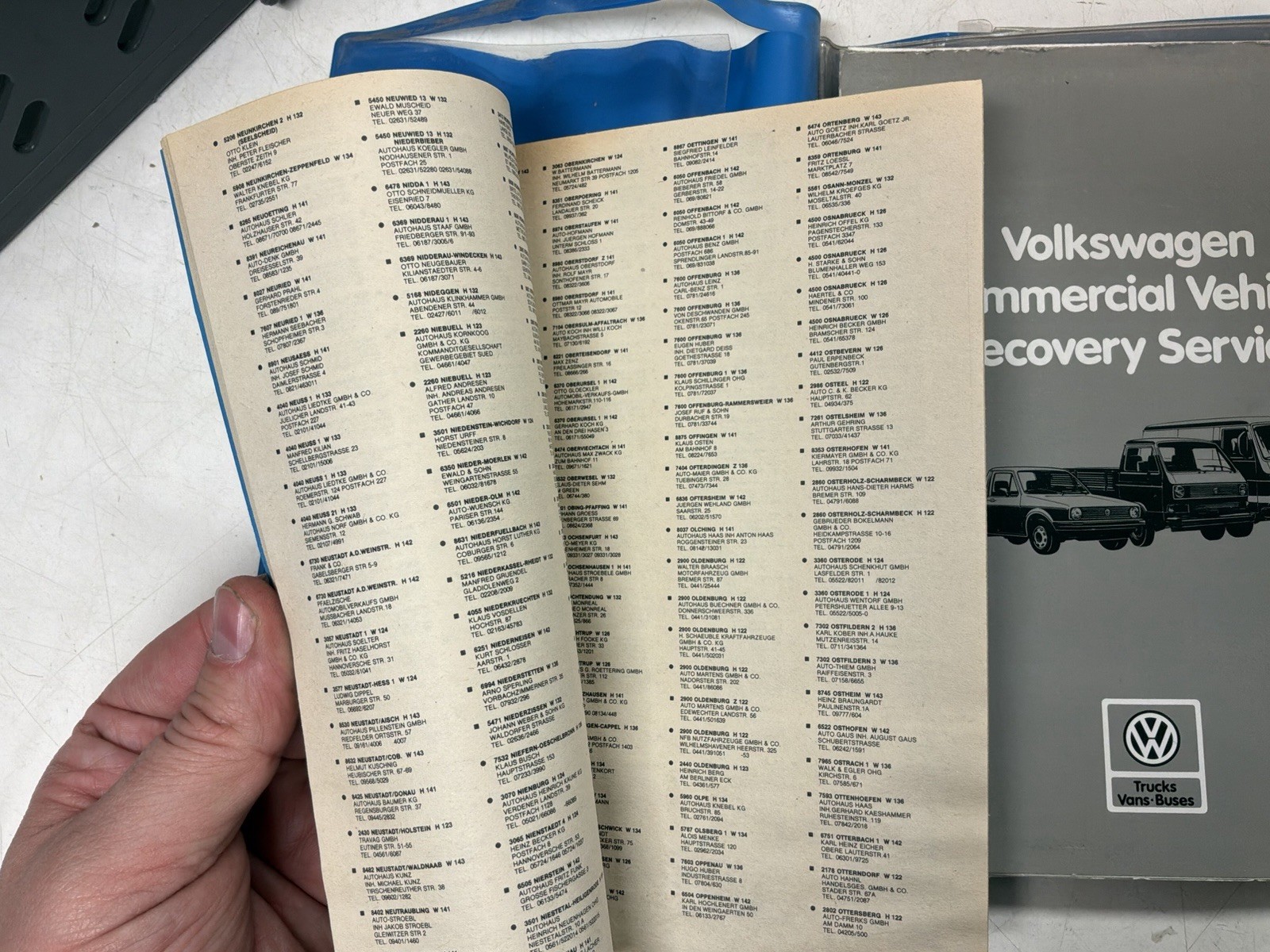 Vintage 1985 VAG Service book & Folder
