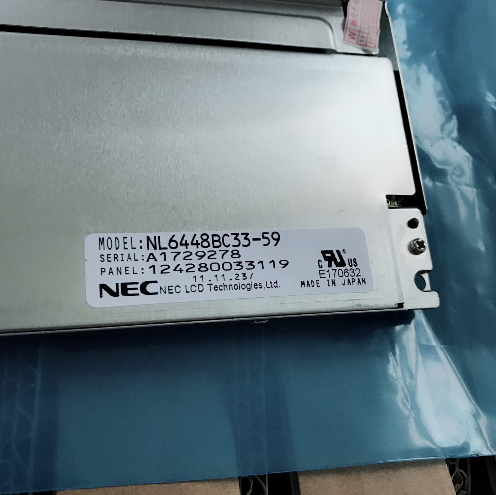 10.4" inch NL6448BC33-46D LCD screen display panel for NEC 640*480
