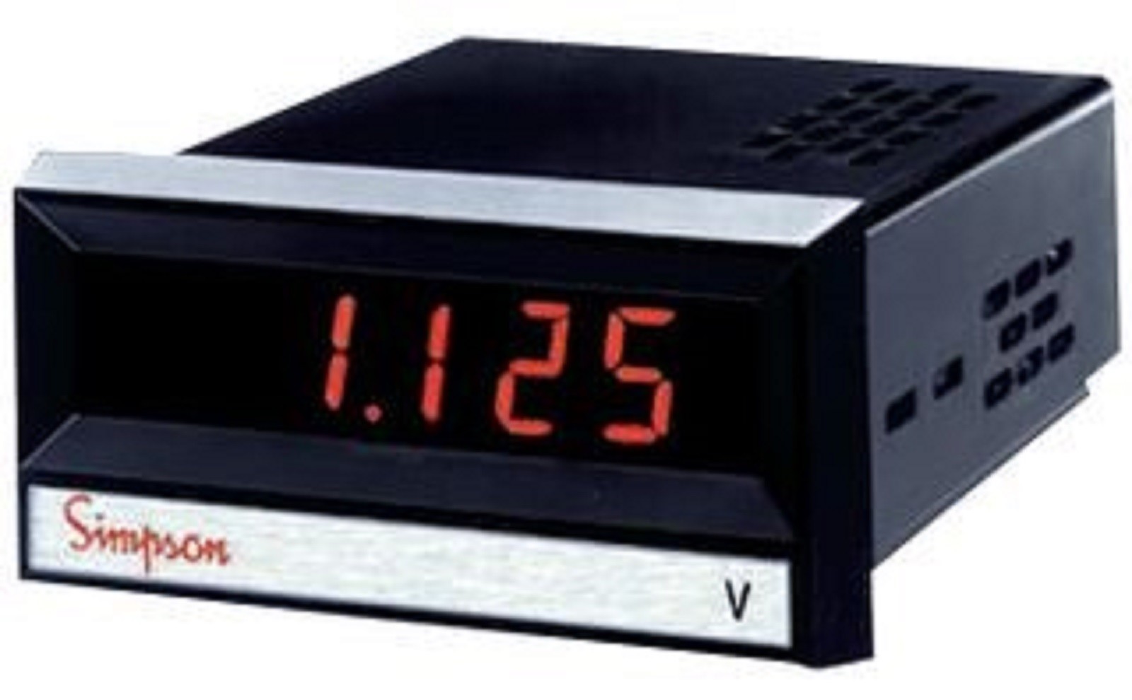 24500 Simpson model 2865 0-200mv dc Digital panel meter  red Led