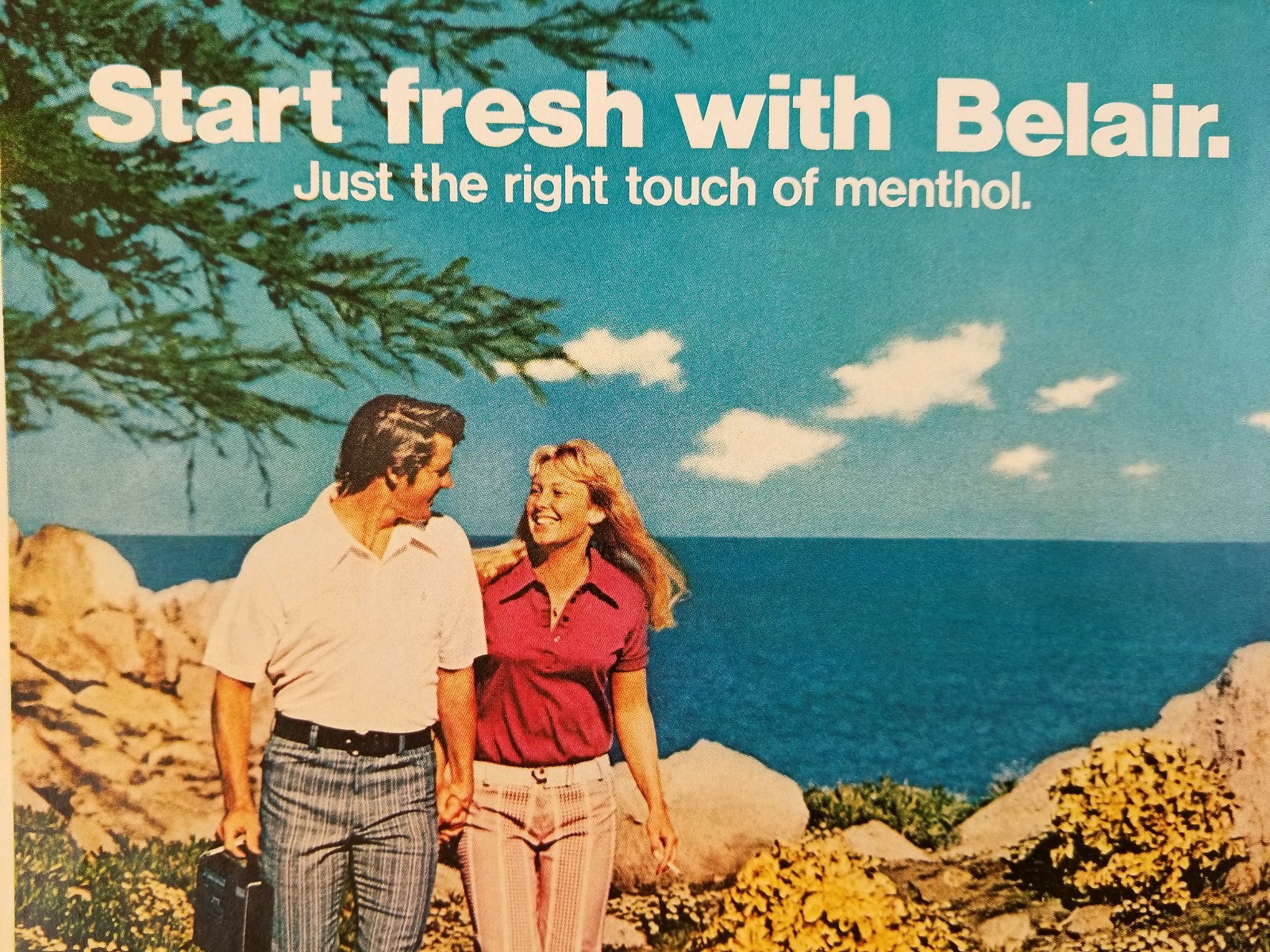 Belair Cigarettes 1972 Magazine Ad Approximately 10 X 13
