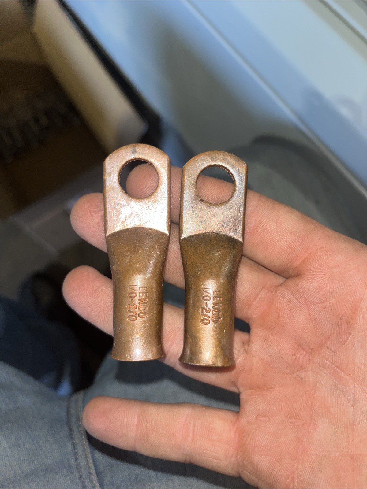 Lenco 1/0-2/0 Copper Cable Lugs (2 Pack)