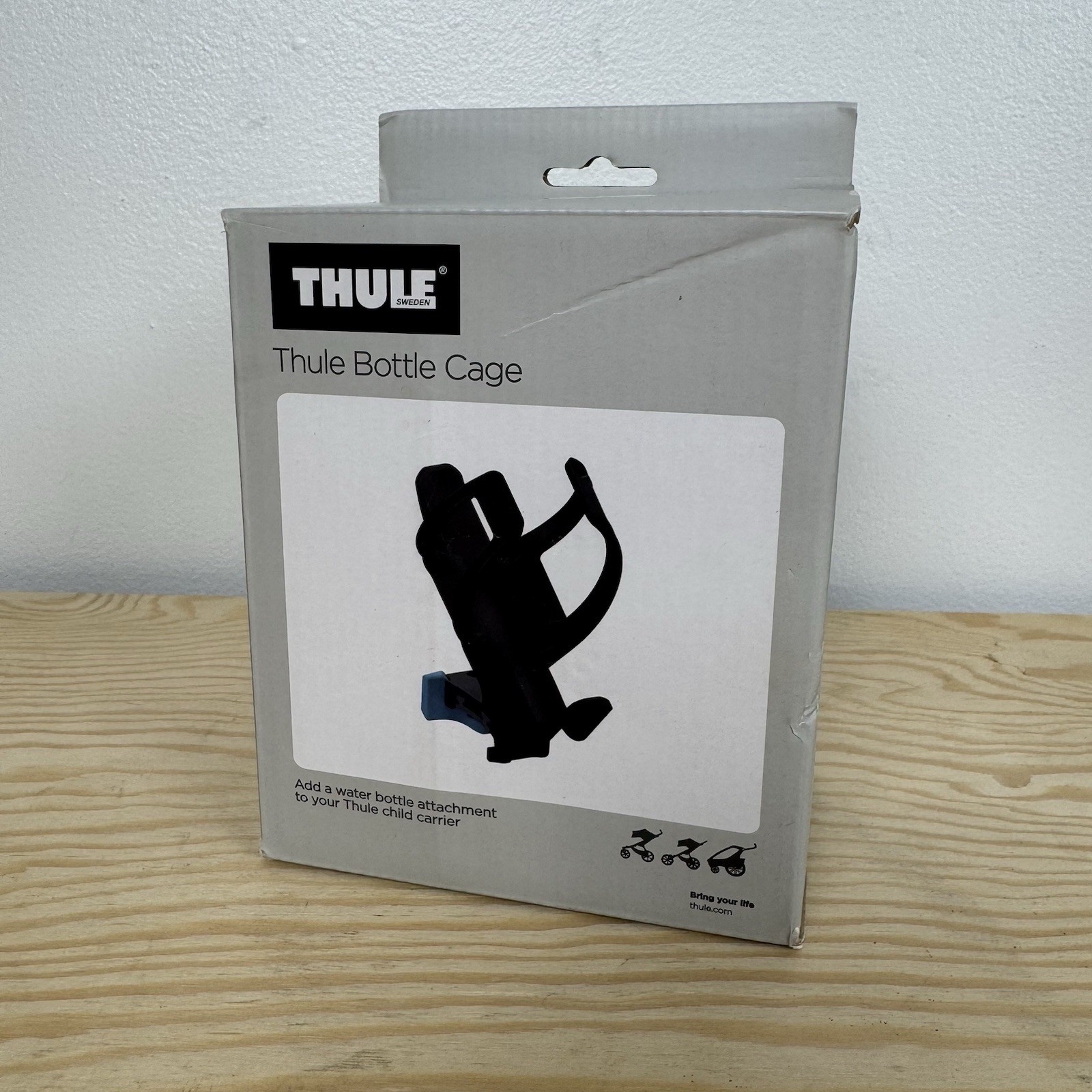 New Thule 20201521 Bottle Cage Attaches to Thule Child Carrier Black