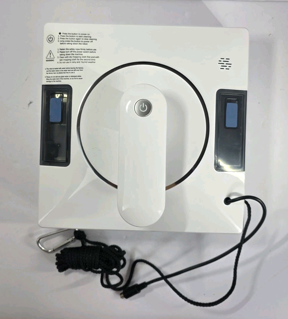 Smart Window Cleaning Robot With Dual Water Spray, 3800pa Suction, Multiple