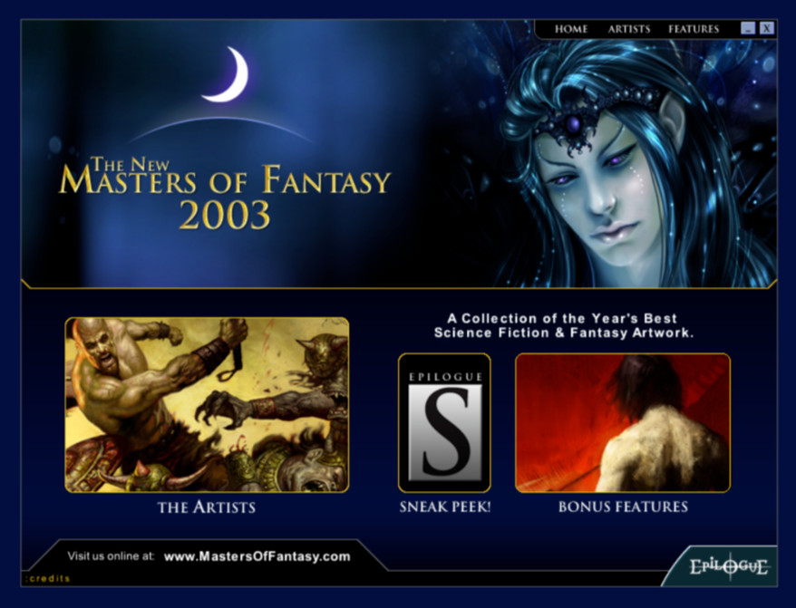 Epilogue The New Masters of Fantasy 2003 Edition Software Art PC Mac Software