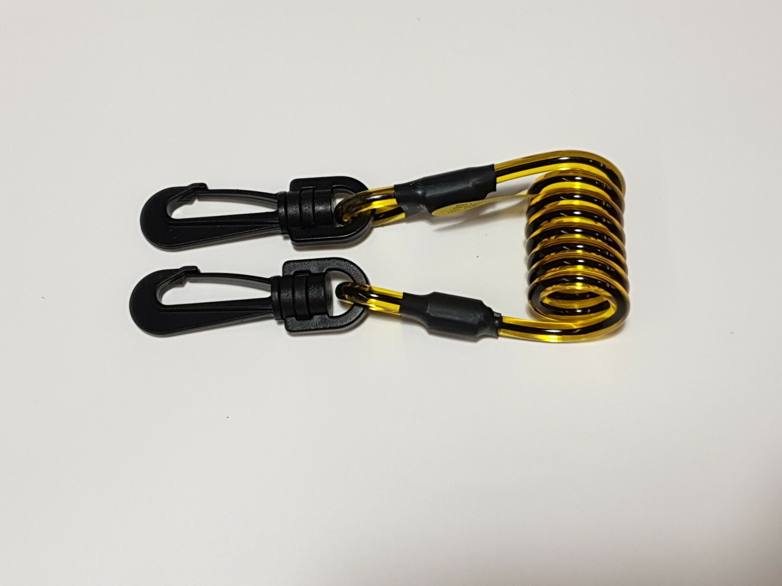 Clip2Clip Vinyl Coil Tether Tool Holder Clip, Extend To 24" Stretch 2lb